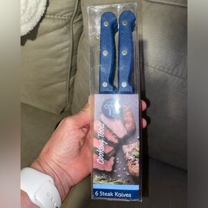 New Core Kitchen Home Essential Stainless Steel Steak Knives 6 HG66